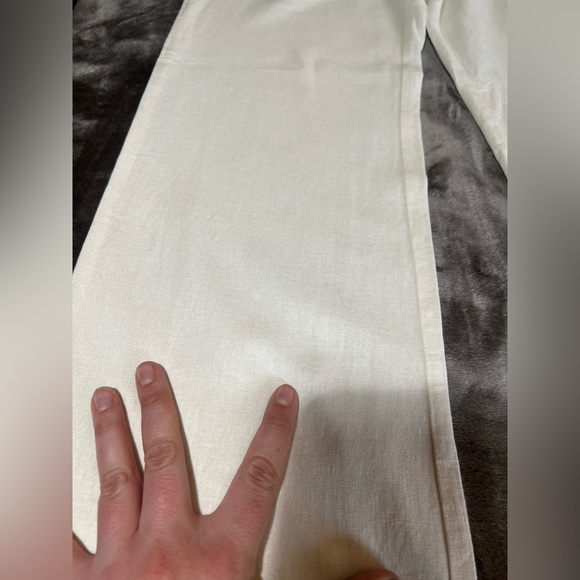 White Linen Pants - Picture 6 of 13